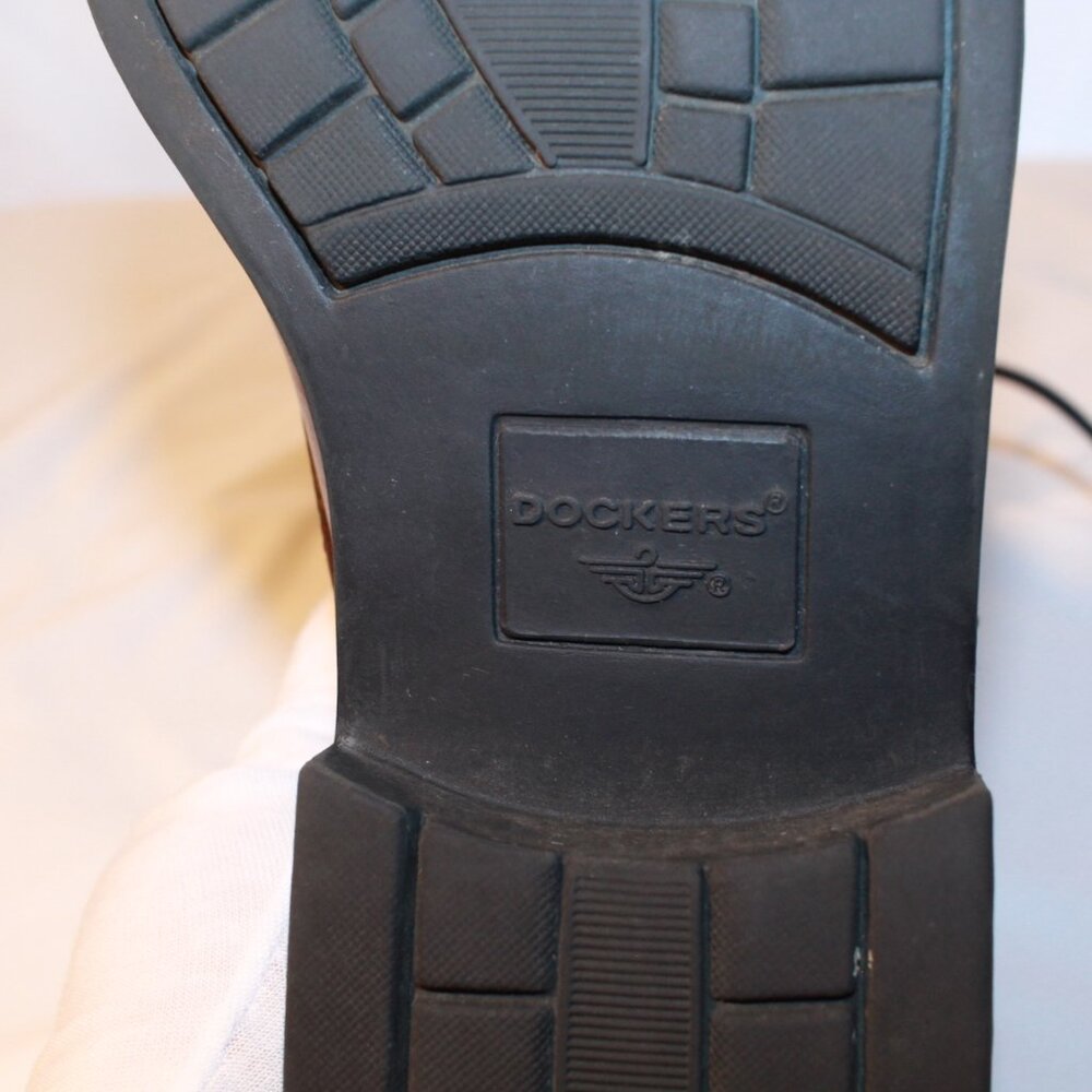 Dockers Size 10.5M GORDON Cordovan Brown Leather Oxford CapToe Dress Shoes - Picture 6 of 12